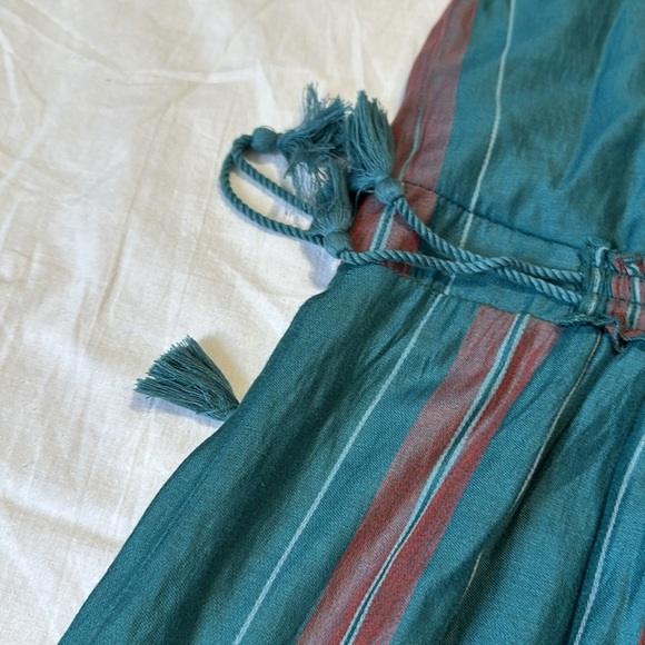 Ann Taylor Teal Red Plaid Halter Dress Sz 10 NWT Midi - Picture 3 of 6